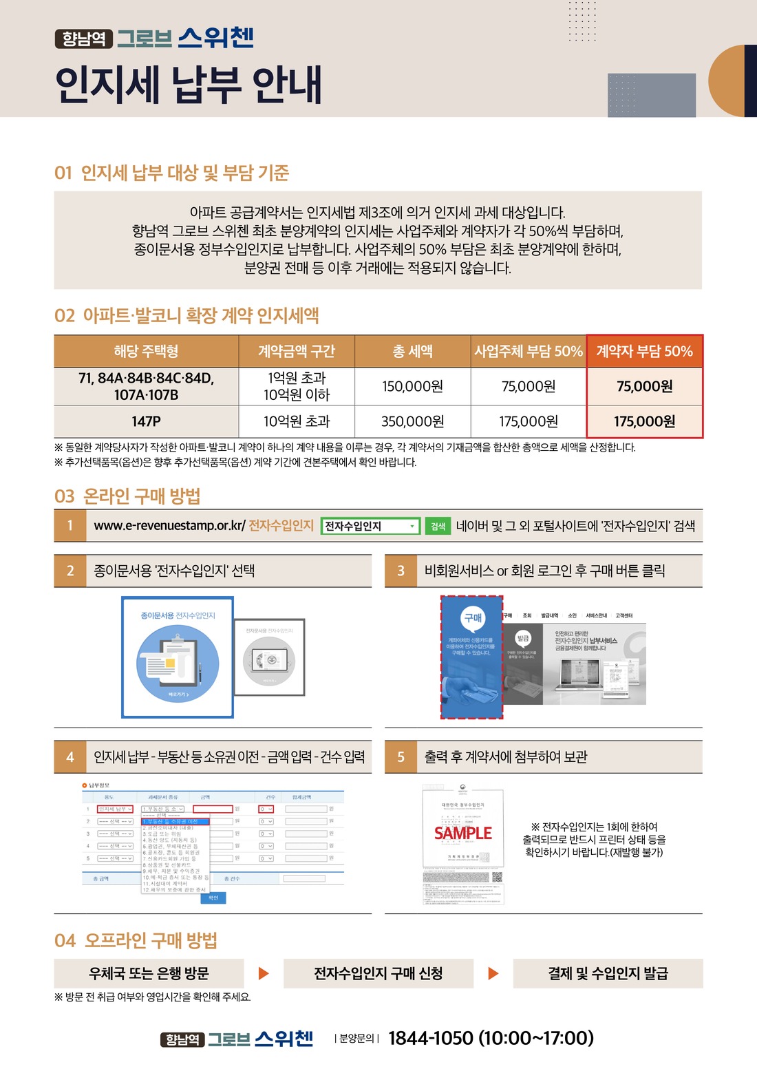 인지세 납부 안내